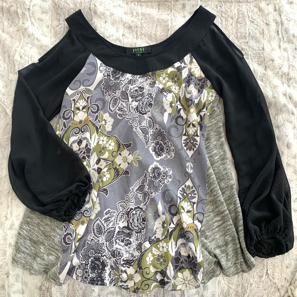 Poeme Citron Santa Monica Floral Blouse Top
